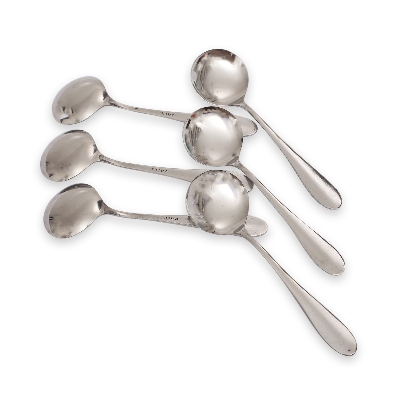 Picture of NOVA Stainless Steel Round Soup Spoon set of 6 Pcs, 6.60 inch Long (Silver)