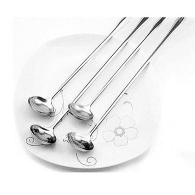 Picture of Steel Long handle Pickle Spoon Round Shape -1 Pieces-23cm/9 Inch (1 Piece)