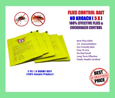 Picture of No Kroach Cockroach Powder Bait Special Insecticide Bug Beetle Telapokar Insect Reject - 5 packet (5 pcs)