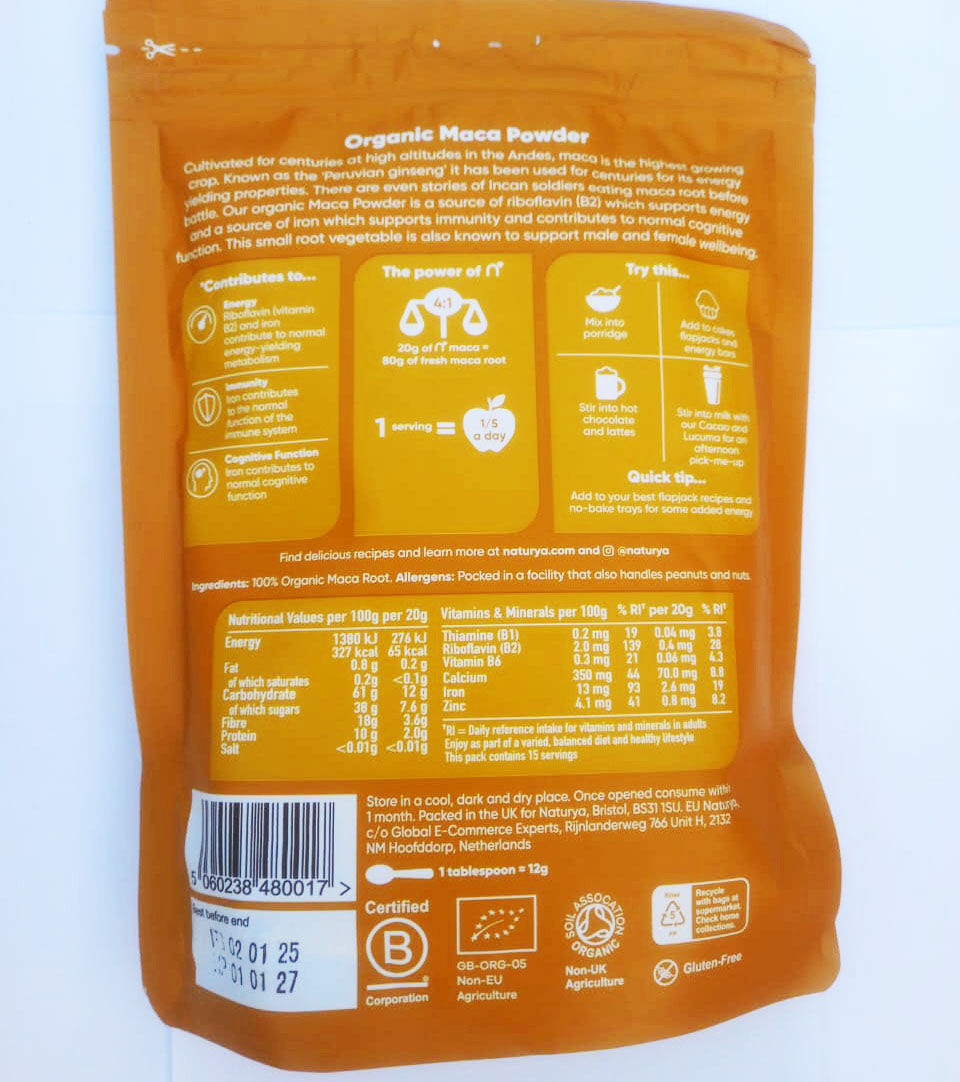 Picture of Naturya Organic Maca Powder-300 gm 
