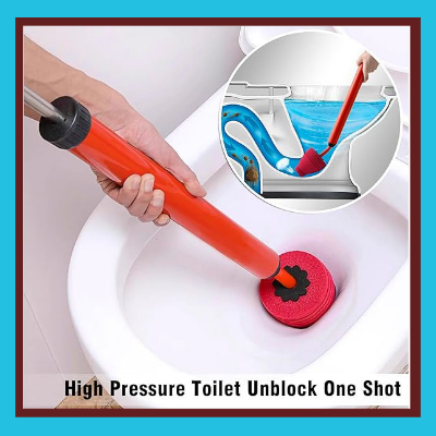 Picture of High Pressure Air Drain Clog Remover Plumbing Tool, High Pressure Toilet Unblock One Shot, Toilet Plunger Kitchen Sink Sewer Dredge Tool, High Pressure Toilet Unblock a Shot-Cyclone 