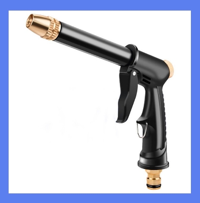 Picture of Adjustable High Pressure Washer Gun Patterns Car Wash Machine Garden Watering Hose Nozzle Sprinkler Universal Car Washing Kit (Black)