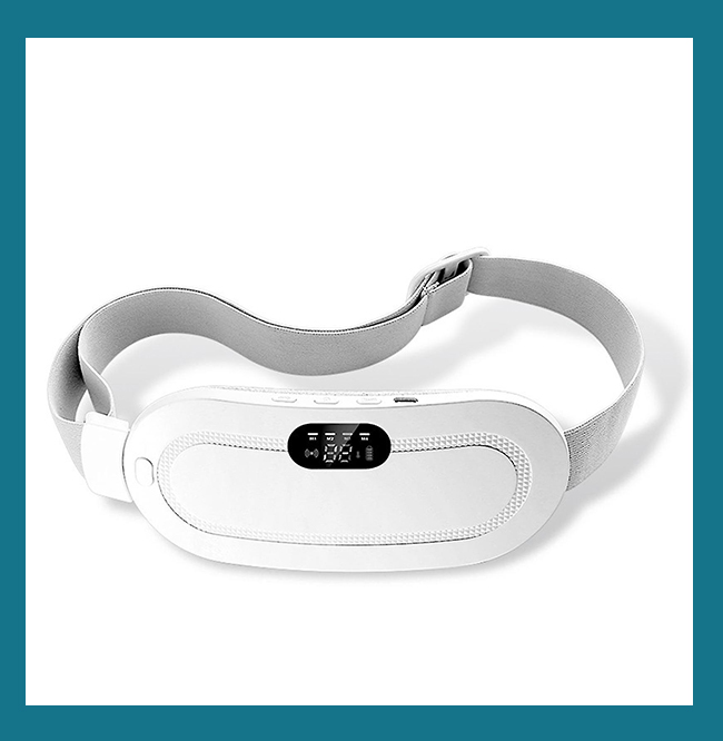 Picture of Heating pad for Period Cramps & Vibration sliming Massage belt (White)