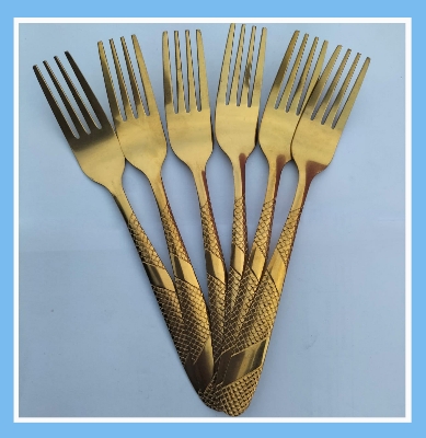 Picture of Golden Stainless Steel Tea Spoon Set – 6 Pieces, 6-Inch Size for Home & Restaurant (6 pieces tea)