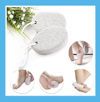 Picture of Foot Scrub Pumice Stone Pumice Rock for Feet to Remove Dry Dead Skin (White)