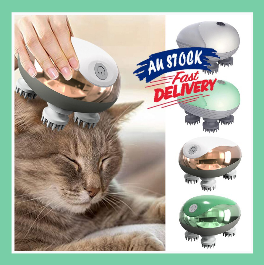 Picture of Electric Pet Cats Massager for Dog Body Scalp Head Relaxing Shoulder Neck Health Care Massage (Multicolor,300 gm)