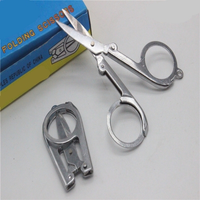 Picture of Travel Folding Scissor Stainless Steel Multi Purpose Pocket Foldable Pair of Sissor (Silver)