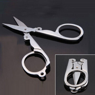 Picture of Travel Folding Scissor Stainless Steel Multi Purpose Pocket Foldable Pair of Sissor (Silver)