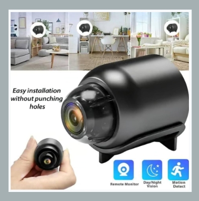 Picture of X5 HD Mini Camera WiFi Baby Monitor Indoor Safety Security Surveillance Camcorder IP Cam Audio Video Recorder (Black)