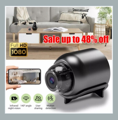 Picture of X5 HD Mini Camera WiFi Baby Monitor Indoor Safety Security Surveillance Camcorder IP Cam Audio Video Recorder (Black)