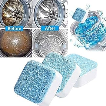 Picture of 12 Tabs Washing Machine Mini Vacuum Cleaner Tablets Washing Machine Cleaning Descaling Detergent Vibrant Board Cleaning Products 