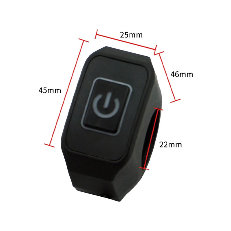Picture of New On/Off Switch 7/8'' Motorcycle Handlebar Switch Momentary Button For Electric Star Kill Waterproof Control Switch Button With Led Light