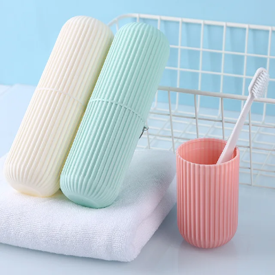 Picture of 1Pcs Portable Toothbrush & Toothpaste Holder Storage Box (Random) - Brush Holder (Multicolor)