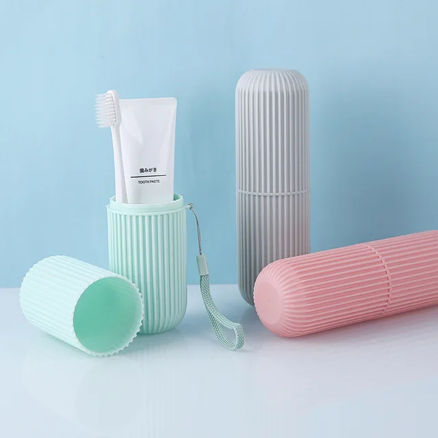Picture of 1Pcs Portable Toothbrush & Toothpaste Holder Storage Box (Random) - Brush Holder (Multicolor)