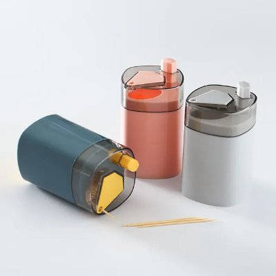 Picture of Toothpick Dispenser Eject Automatic Tooth Pick Holder Dispenser (Multicolor)