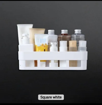 Picture of 1 pcs - bathroom corner shelf (Square white)