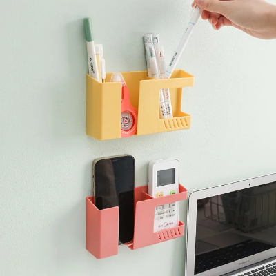 Picture of New Wall Mounted 2-in-1 Mobile Phone Charging Stand and Multipurpose Storage Holder Bracket 