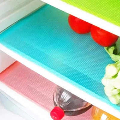 Picture of 4pcs Refrigerator Pad Antibacterial Antifouling Mildew Moisture Pad Waterproof Refrigerator Mats (4 pcs)