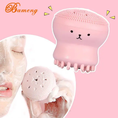 Picture of Silicone Facial Cleaning Brush For Limpiador Facial Octopus Shape Deep Pore Exfoliating Cleansing Face 