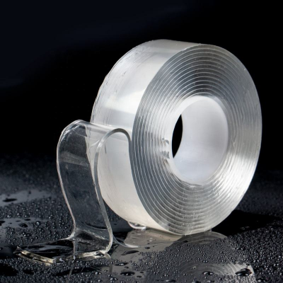 Picture of 3M/5M Nano Adhesive Tape, GXR Multipurpose Double Sided Transparent No-Trace Removable Glue Tape, 3M/5M Washable Strong Gel Tape Anti-Slip Sticky Tape for Wall, Kitchen, Carpet, Photos Fixed (5 Meter 3CM)