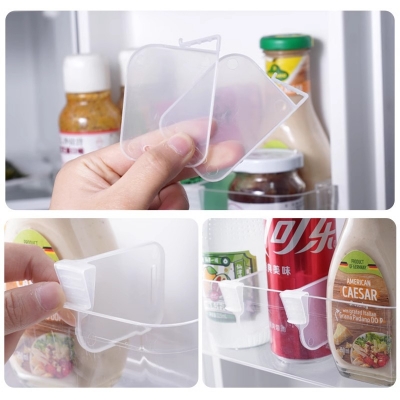 Picture of Telescopic Divider Kitchen Refrigerator Small Items Food Storage Partition Free Adjustment Snap-on Grid Clip (5 pce)