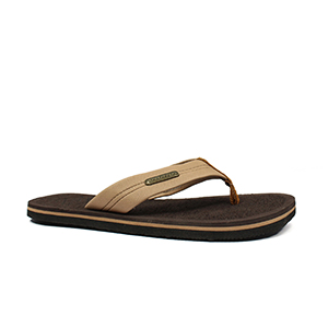 Picture of BROWN LEATHER SLIPPERS FOR MEN 8614415