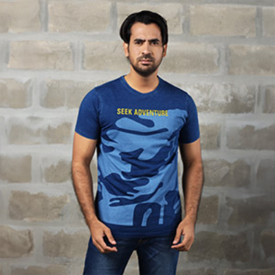 Picture of NAVY BLUE T-SHITS LEISURE FOR MEN 8AE0912