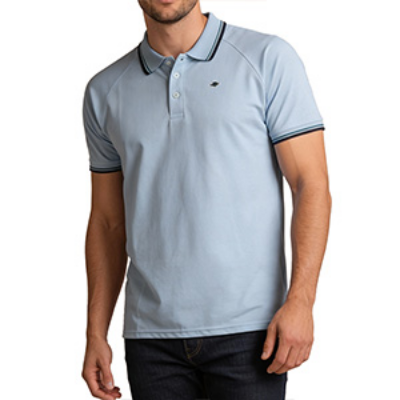 Picture of LIGHT BLUE POLO SHIRTS LEISURE FOR MEN 8BE0Q27