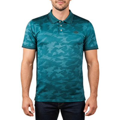 Picture of GREEN POLO SHIRTS LEISURE FOR MEN 8BX0737