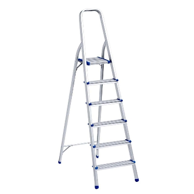 Picture of 6 Steps Aluminum Ladder -Silver