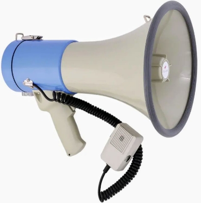 Picture of HAND MIKE,Megaphone loudspeaker horn shouted manual ER-66 USB -