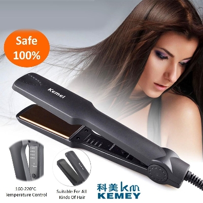 Picture of Kemei KM-329 Professional Electric Hair Straightener Ceramic Anti-Static - Hair Straightener -Black