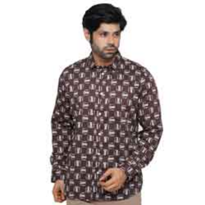 Picture of BROWN FULL-SLEEVE SHIRTS FOR MEN 8SE0488