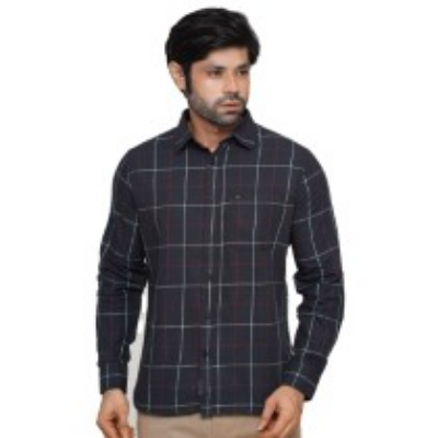 Picture of BLACK FULL-SLEEVE SHIRTS FOR MEN 8SE0606