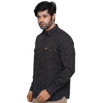 Picture of BLACK FULL-SLEEVE SHIRTS FOR MEN 8SE0609
