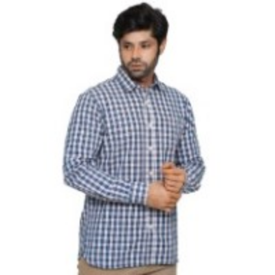 Picture of BLUE FULL-SLEEVE SHIRTS FOR MEN 8SE0903
