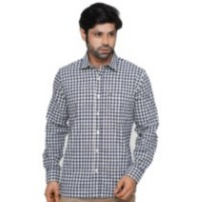 Picture of BLUE FULL-SLEEVE SHIRTS FOR MEN 8SE0904
