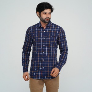Picture of NAVY BLUE FULL-SLEEVE SHIRTS FOR MEN 8SE0R24