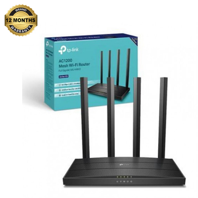Picture of TP-Link Archer C6 AC1200 Wireless MU-MIMO Gigabit 4 Antenna Dual-Band Wi-Fi Router-Black (400g)