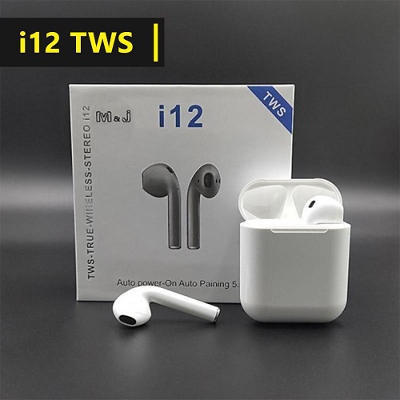 Picture of Exclusive i12 TWS Bluetooth 5.0 Earbuds with Charging Case - Bluetooth Headphone - Bluetooth Headphone - Air Buds - Tws - ব্লুটুথ হেডফোন