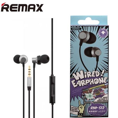 Picture of Remax Earphone RM 512 . New Version 2019 - Black 100% Metal Body