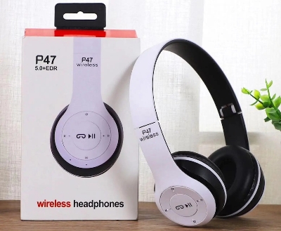 Picture of P47 Foldable Wireless Bluetooth Headphones with Stereo Sound and Headband Design