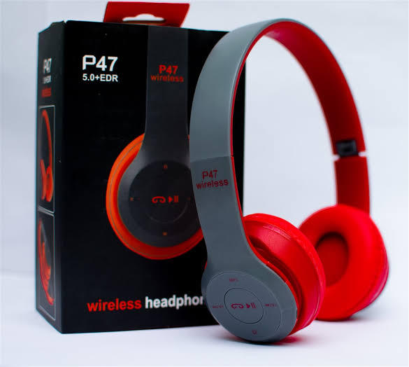 Picture of P47 Foldable Wireless Bluetooth Headphones with Stereo Sound and Headband Design