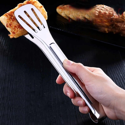 Picture of Stainless Steel Cooking Tong Clip Clamp Accessories Salad Serving Bbq Tools