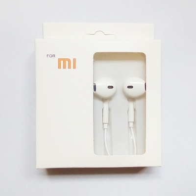 Picture of MI In-Ear Earphones with Mic for Android, Vivo, Oppo, High Bass Sound, Noise Cancellation, Comfortable Fit, White Color