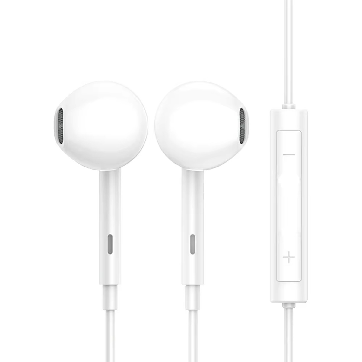 Picture of MI In-Ear Earphones with Mic for Android, Vivo, Oppo, High Bass Sound, Noise Cancellation, Comfortable Fit, White Color
