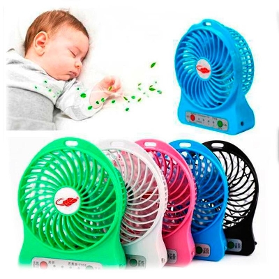 Picture of Portable Handheld Mini Rechargeable Mini Fan Desk Creative Hand Dream Fan 3 Speed 1200Mah Battery 5V Micro Usb Charging Port For Home Office Outdoor Reading Table - Charger Fan