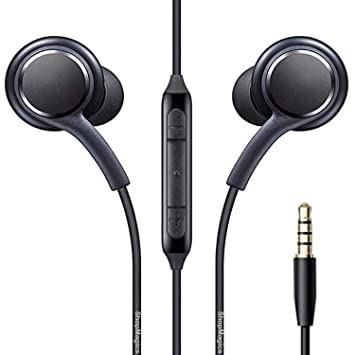 Picture of Wire Control Headset for Smartphone 3.5mm In-ear Wired Microphone Volume Control Headset Earphone