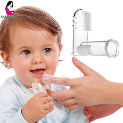 Picture of Soft Silicone Baby Finger Toothbrush Children's Teeth Cleaning Toothbrush Baby Tongue Cleaning Brush Pet Cleaning Tools