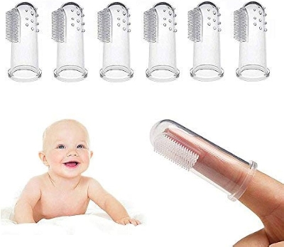 Picture of Soft Silicone Baby Finger Toothbrush Children's Teeth Cleaning Toothbrush Baby Tongue Cleaning Brush Pet Cleaning Tools